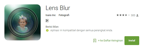 Aplikasi Edit Foto Bokeh Untuk Bikin Efek Blur Android 