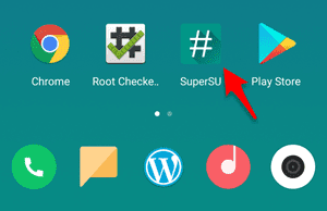 icon supersu setelah ROOT Redmi Note 4
