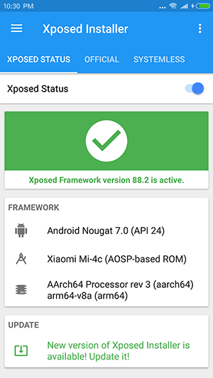 Cara Pasang (Install) XPosed Framework Mi4C ROM MIUI 9 Nougat