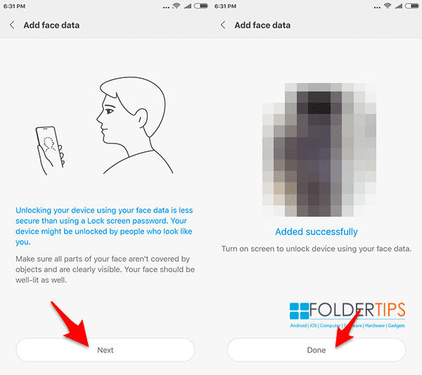 Cara Mengaktifkan Face Unlock / ID di Redmi Note 3 Pro/SE (Kenzo/Kate)
