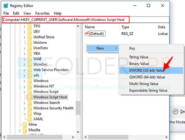 isi value windows host script