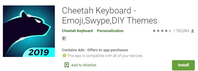 HexShaders Cheetah Keyboard - Emoji,Swype,DIY Themes