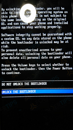 Unlock the bootloader