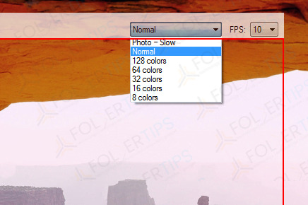 kualitas gambar rekam layar pc format gif