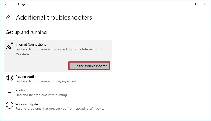 Mengembalikan Wi-Fi dengan Troubleshooter Cara Mengembalikan Wi-Fi yang Hilang di Windows 10 