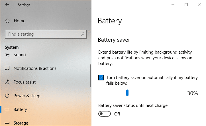 Beri-centang-pada-opsi-Turn-battery-saver-on-automatically-if-my-battery-falls-below