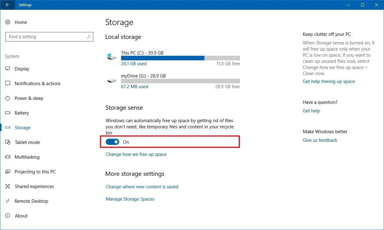 Gunakan-Storage-Sense cara disk cleanup windows 10