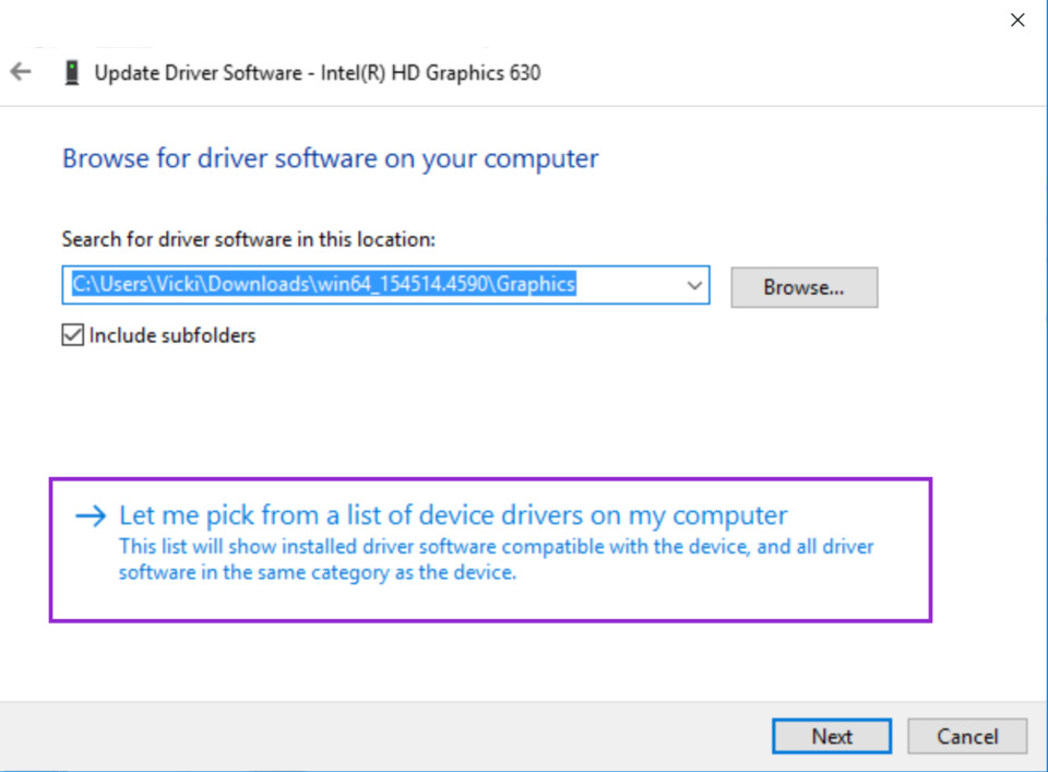 Langkah-selanjutnya-adalah-mengklik-Let-Me-Pick-From-a-List-of-Device Cara Menonaktifkan Keyboard Laptop Windows 10