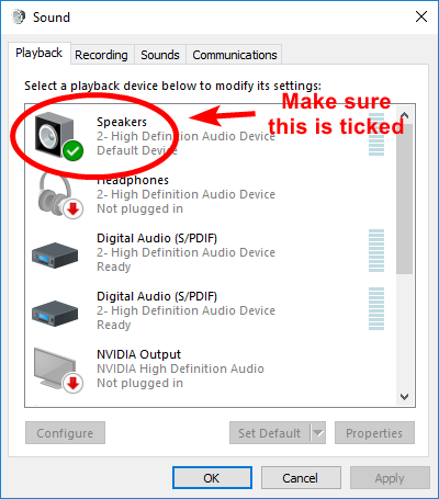 Memeriksa-Speaker-yang-Digunakan Cara Memperbaiki Sound Windows 10