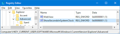 Setelah-itu-berikan-nama-dengan-ShowSeccondslnSystemClock cara menampilkan jam di desktop Windows 10