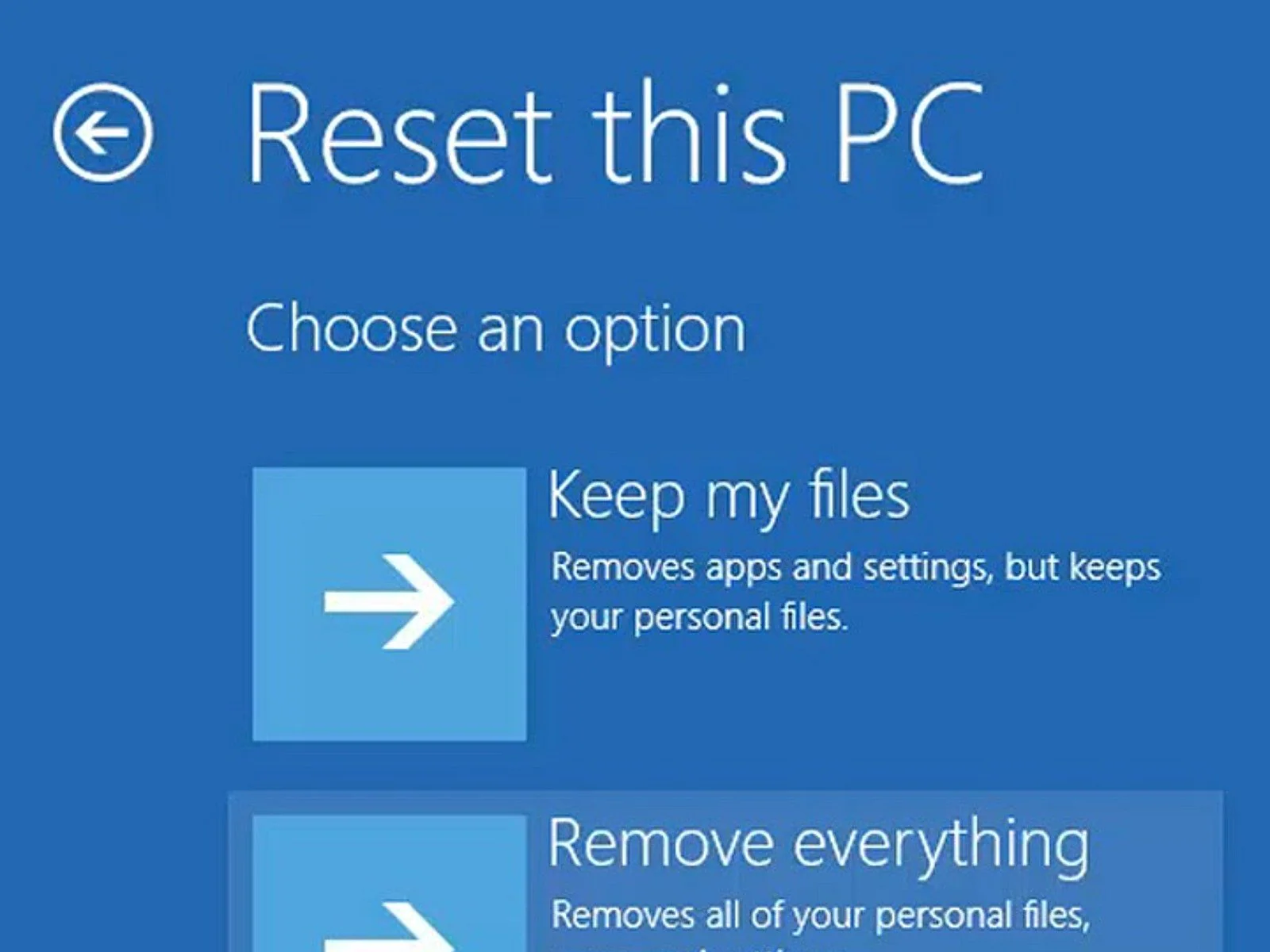 Melakukan-Reset-Windows-10 cara mengatasi file corrupt di windows 10