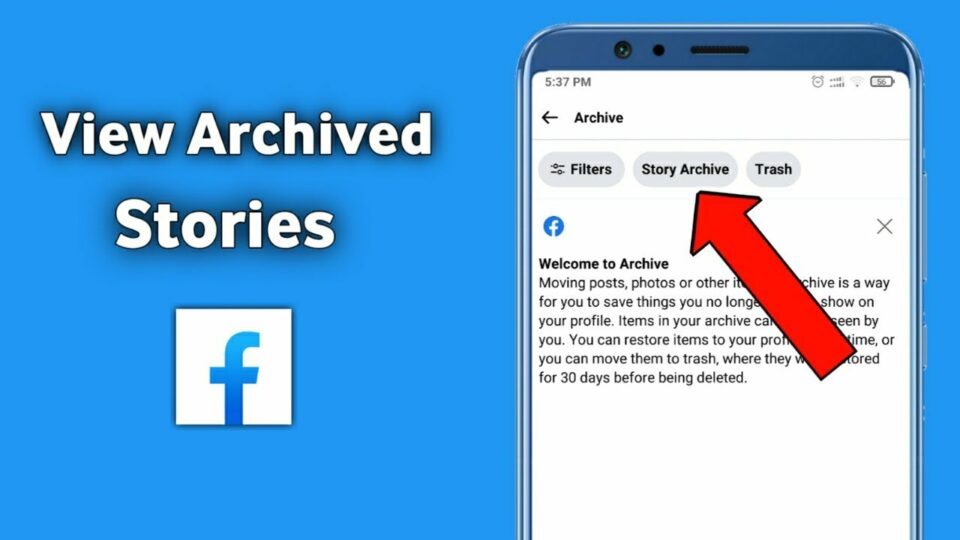 Pilih-kolom-Archive cara melihat arsip di facebook